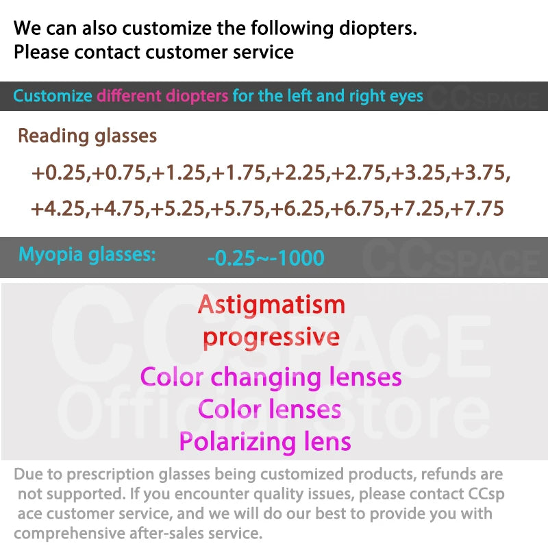 R55337 Big Frame Cat's Eye Glasses