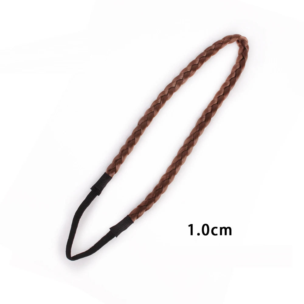 Fashion Hair Accessories Personality Double Elastic Twist Braided Wig Headband