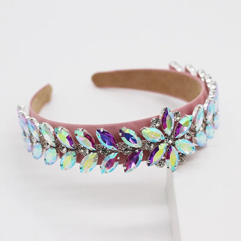 Colorful Rhinestone Headband Baroque Inlaid