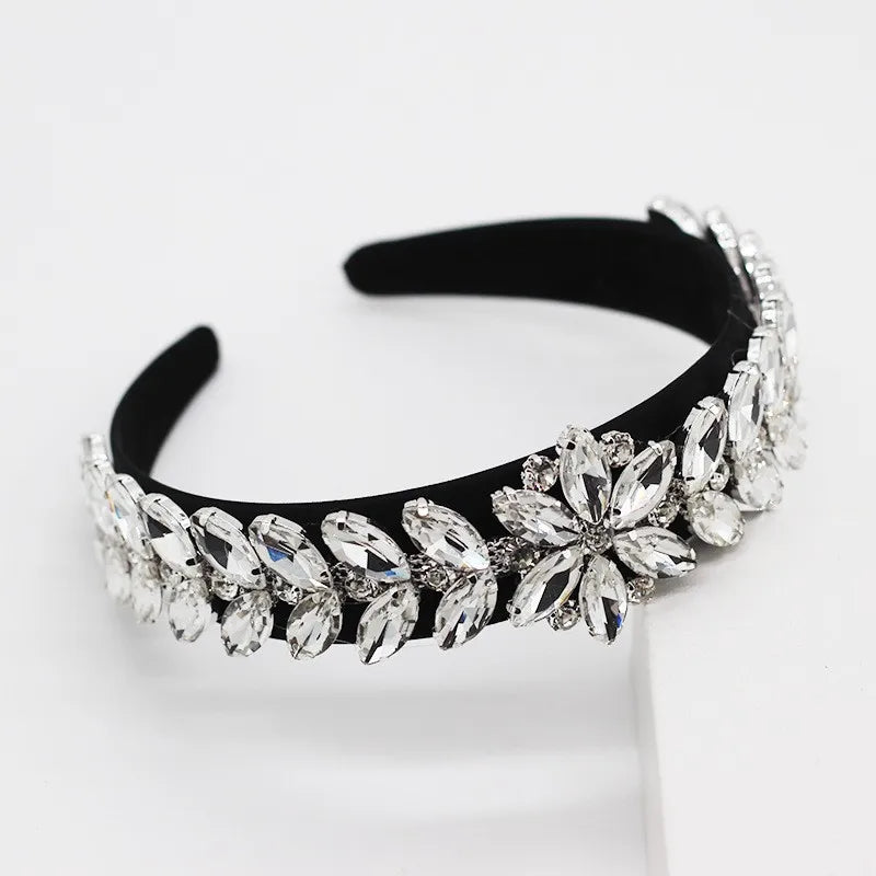 Colorful Rhinestone Headband Baroque Inlaid