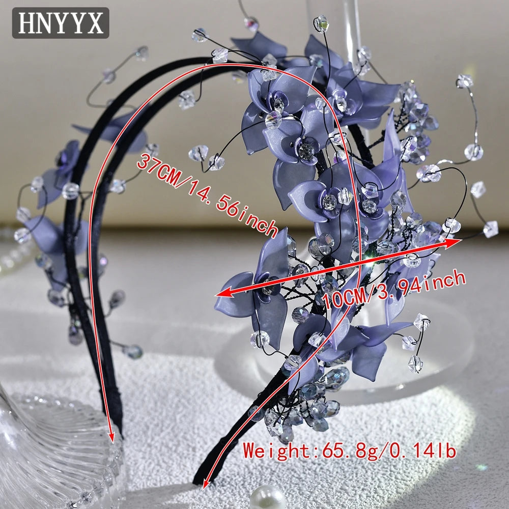 HNYYX Vintage Crystal Headband