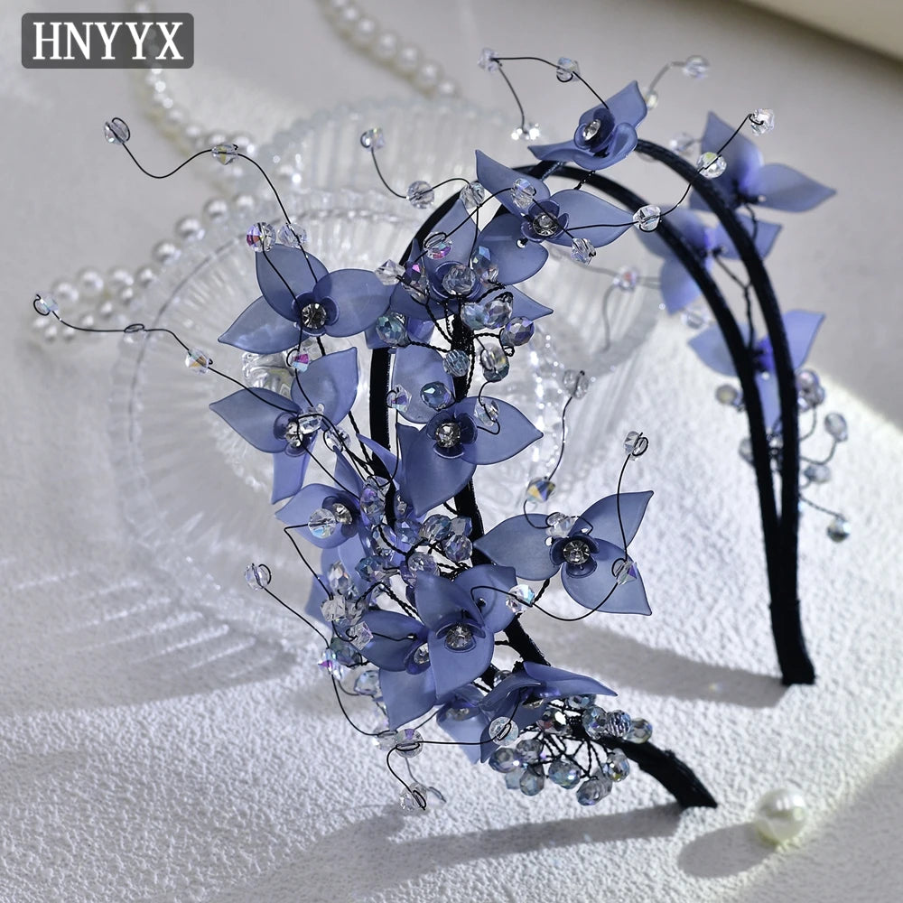 HNYYX Vintage Crystal Headband