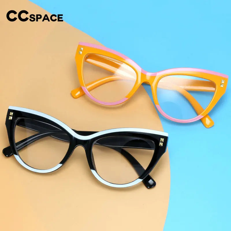 R55337 Big Frame Cat's Eye Glasses