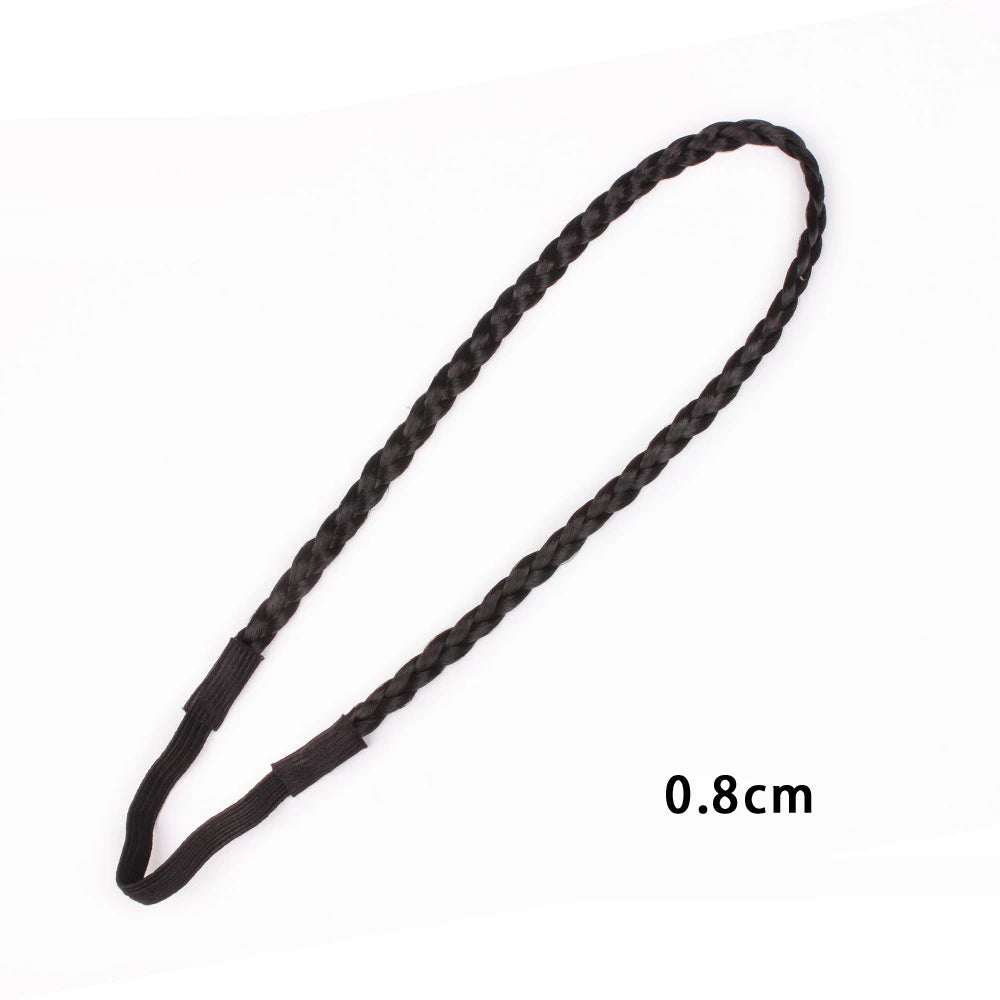 Fashion Hair Accessories Personality Double Elastic Twist Braided Wig Headband