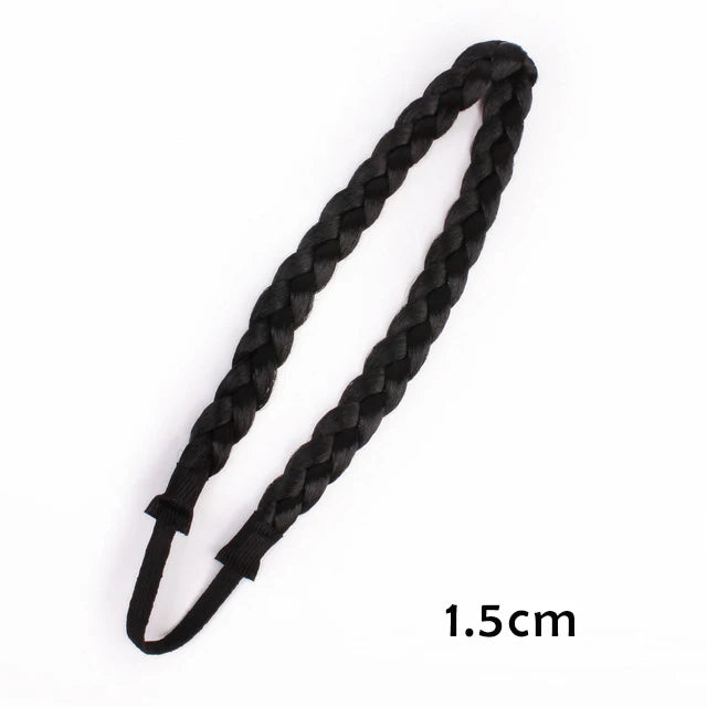 Fashion Hair Accessories Personality Double Elastic Twist Braided Wig Headband