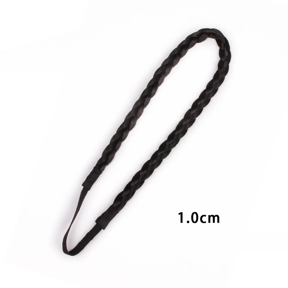 Fashion Hair Accessories Personality Double Elastic Twist Braided Wig Headband