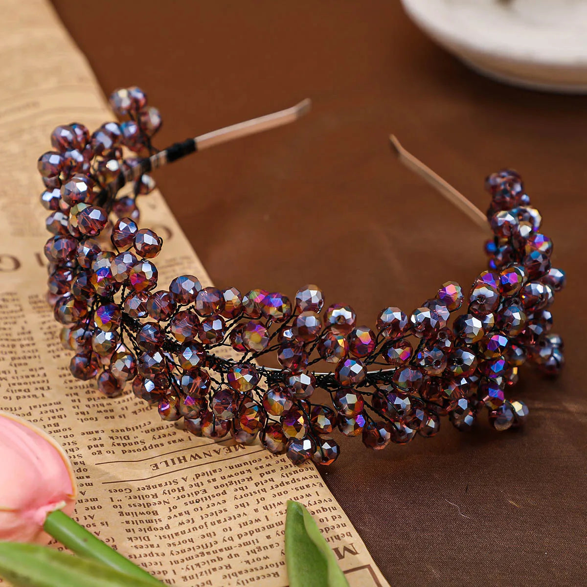 Colorful Crystal Hoop Headbands