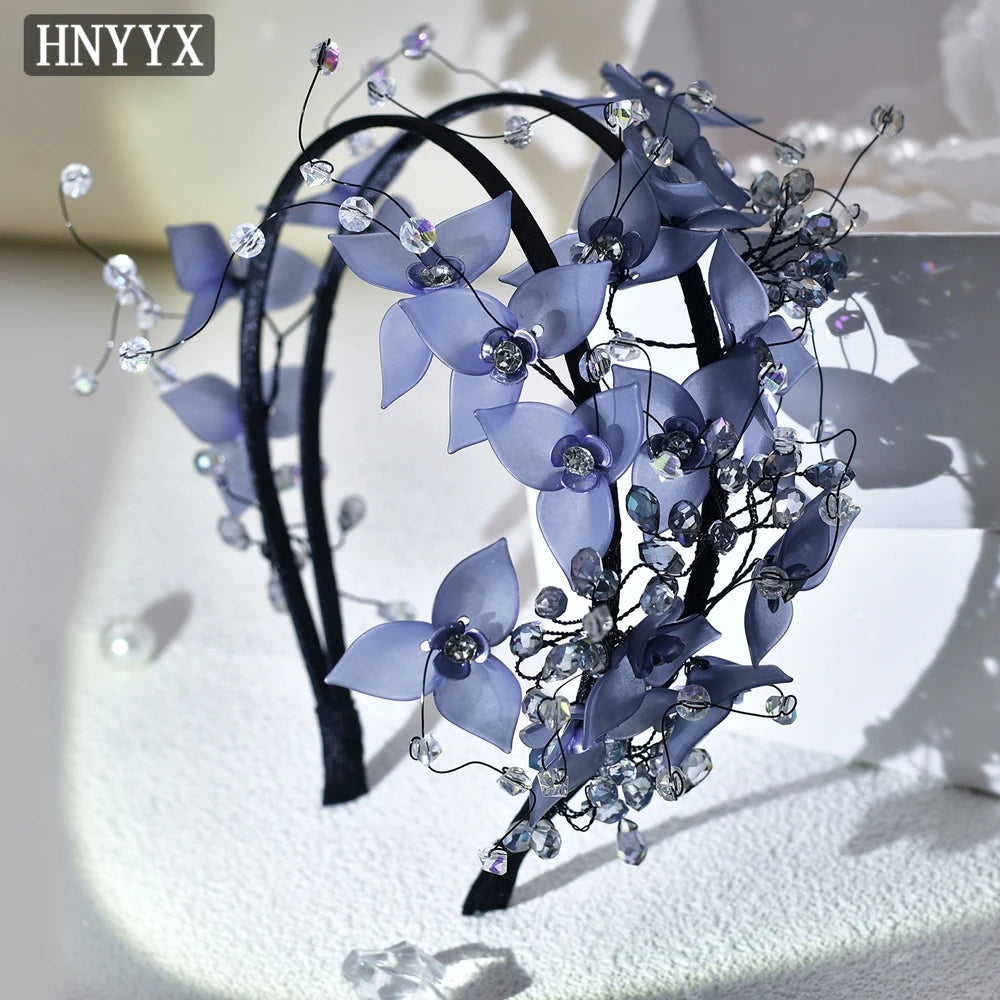 HNYYX Vintage Crystal Headband