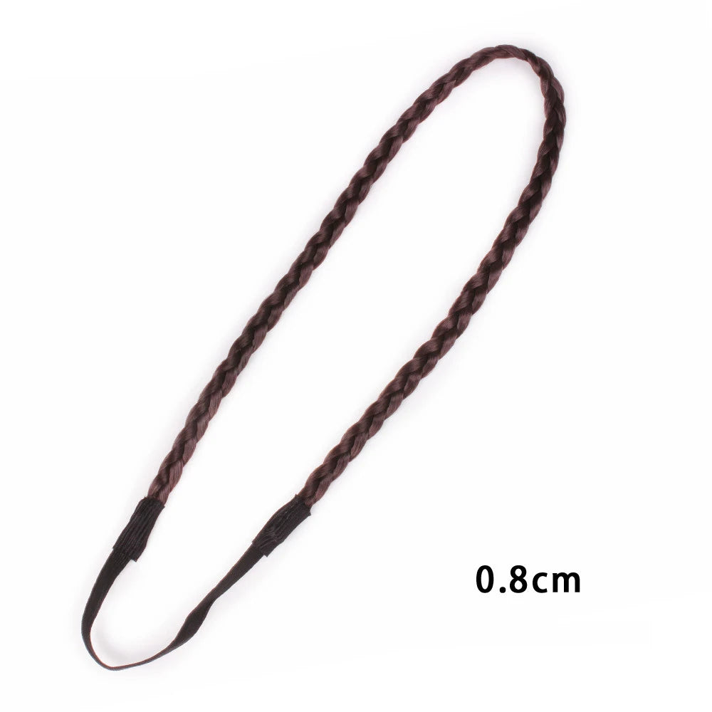 Fashion Hair Accessories Personality Double Elastic Twist Braided Wig Headband