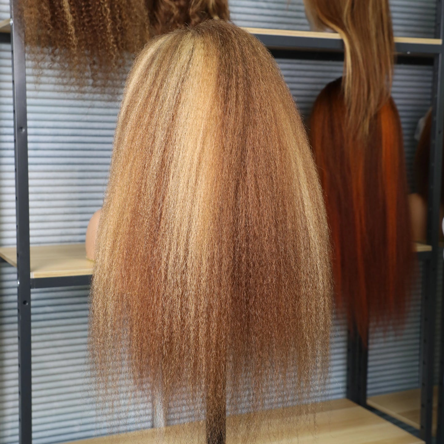 Kinky Straight Lace Frontal Human Hair Wigs
