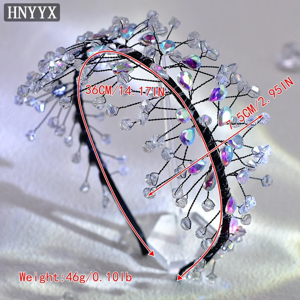 HNYYX Crystal Headband Fashion Hair Accessories