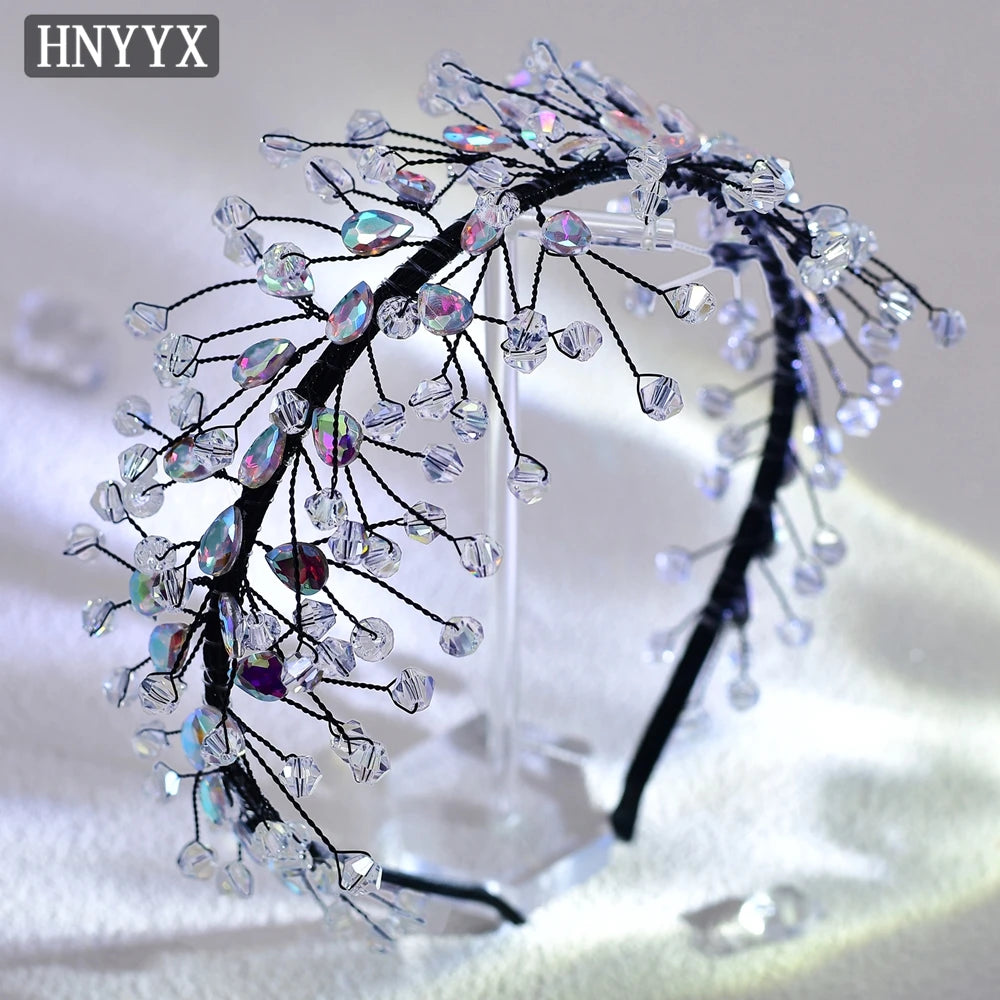 HNYYX Crystal Headband Fashion Hair Accessories