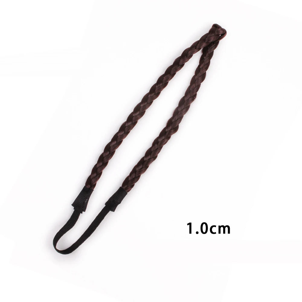Fashion Hair Accessories Personality Double Elastic Twist Braided Wig Headband