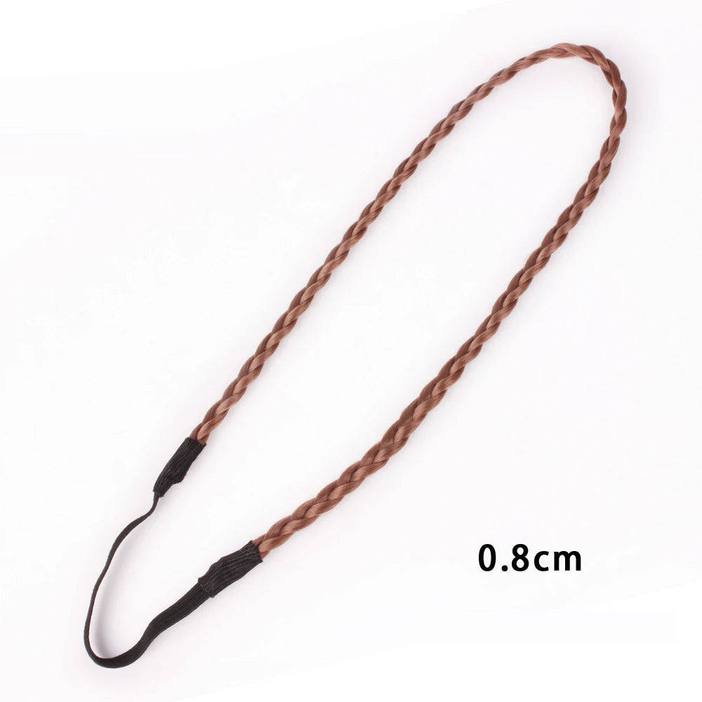 Fashion Hair Accessories Personality Double Elastic Twist Braided Wig Headband