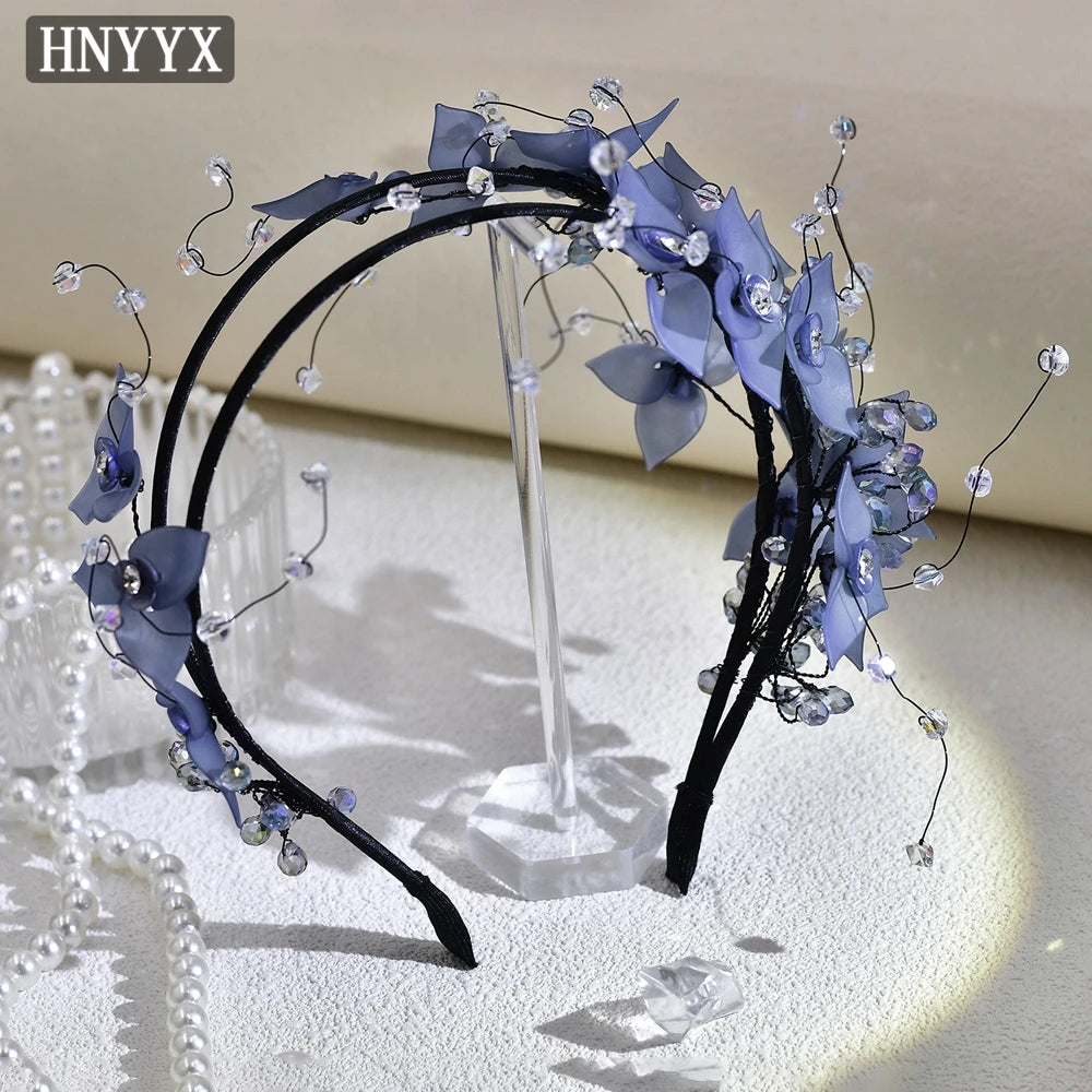 HNYYX Vintage Crystal Headband