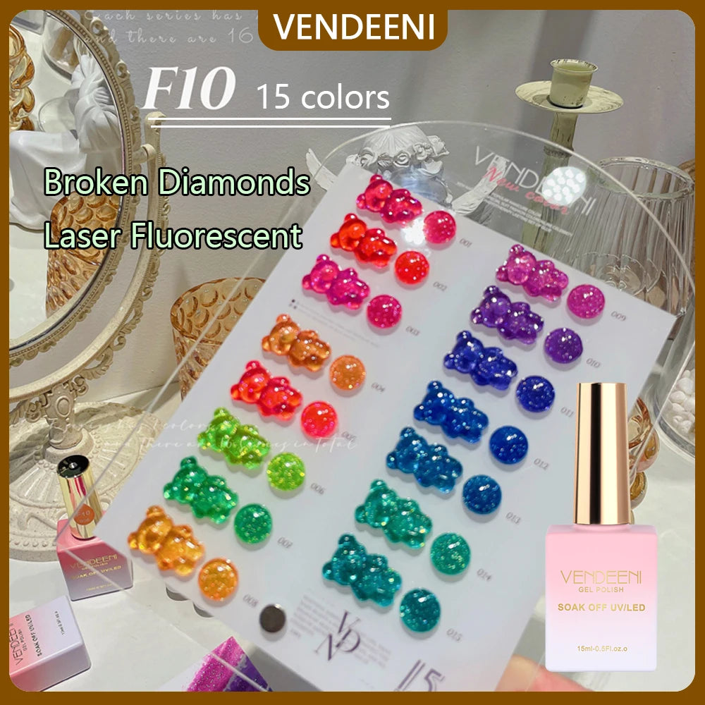 Vendeeni Reflective Glitter Gel Nail Polish