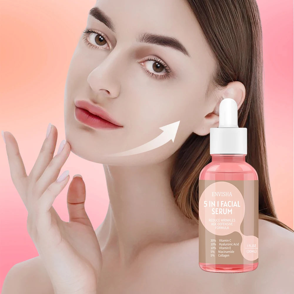Envisha Face Serum Skin Care with Collagen Hyaluronic Acid Anti-Aging - Your Beauty Matters