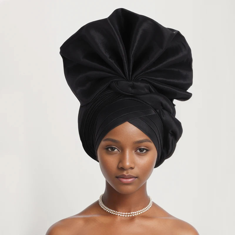African Gele Head Tie - Nigeria Fan Gele