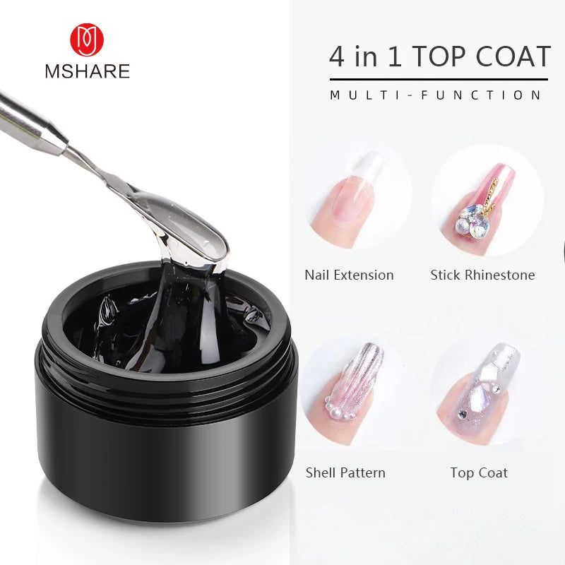 MSHARE 3D Top Coat UV LED Gel - 50ml