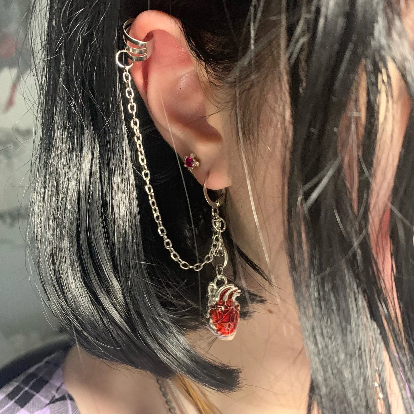 Beating Heart Huggie Earrings