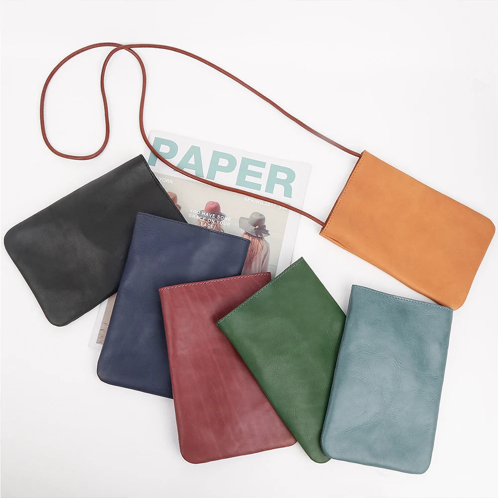 JOGUJOS Genuine Leather Shoulder Crossbody Bags -Cell Phone Bag