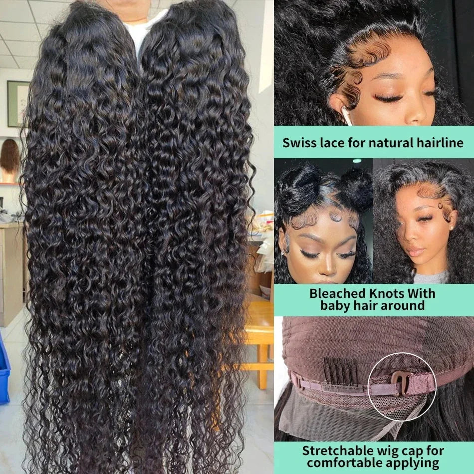 Deep Wave Hd Lace Frontal Human Hair Wigs - United States