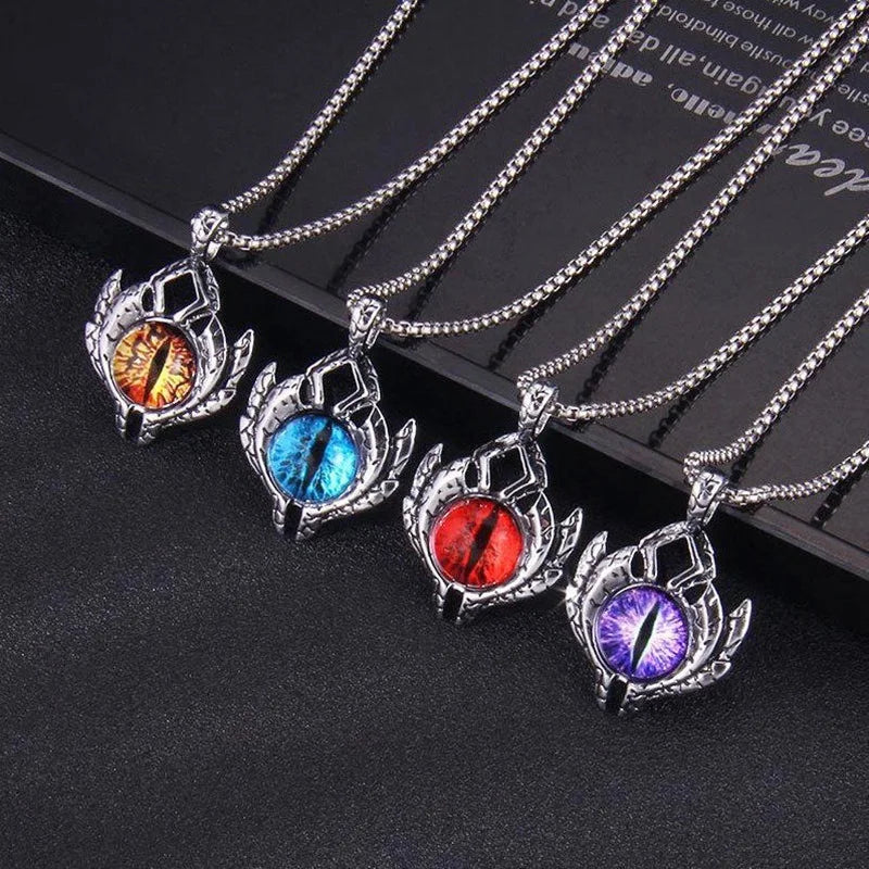 Luminous Demon Eye Pendant Necklace