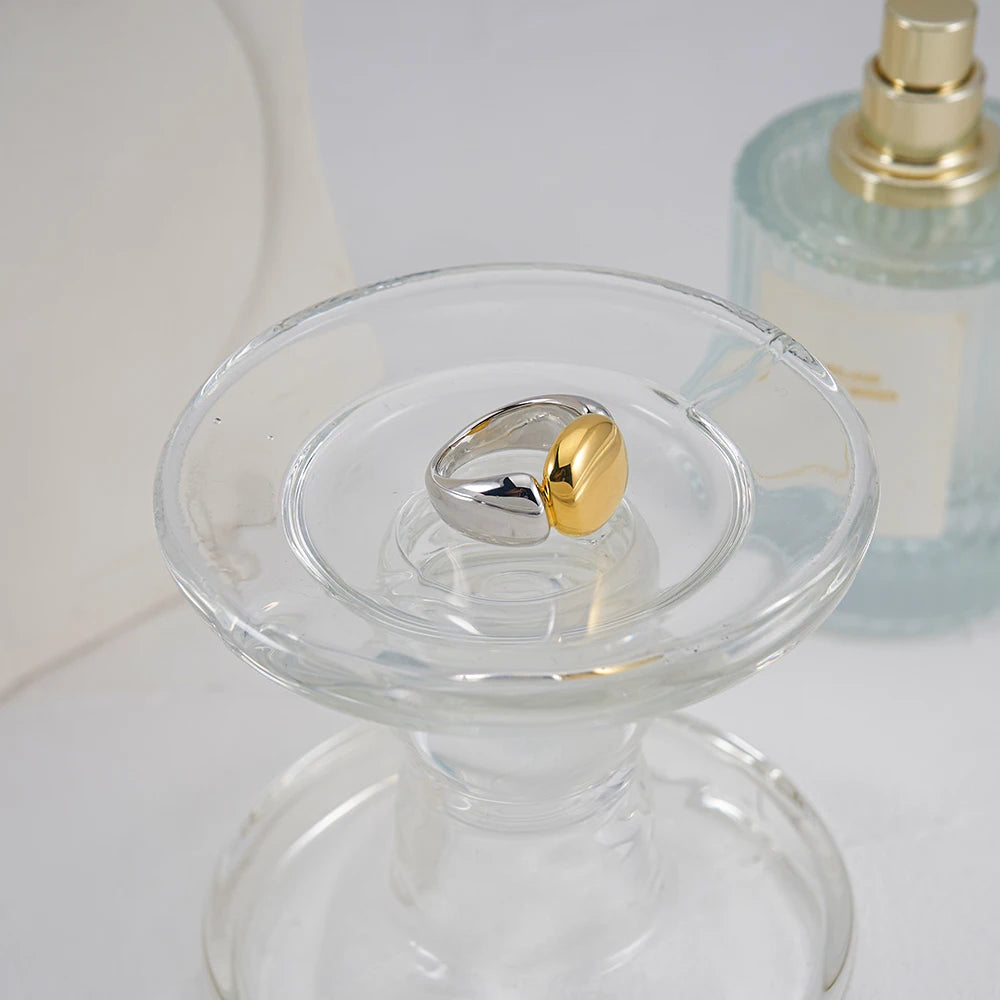 ENFASHION Geometry Oval Ring