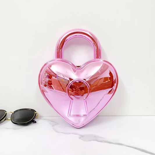 Colorful Bright Acrylic Heart Bag