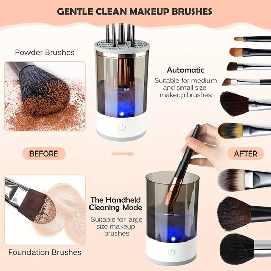 YAOWITHSU Portable USB Electric Makeup Brush Cleaner