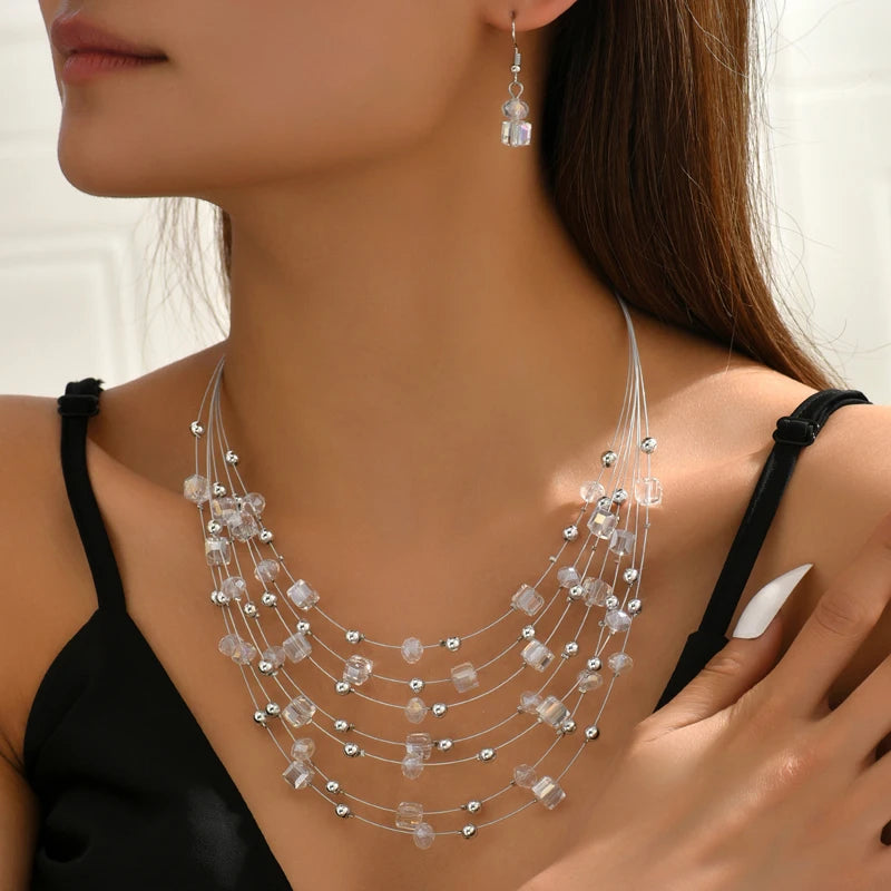 Bohemia Necklace Earrings Set