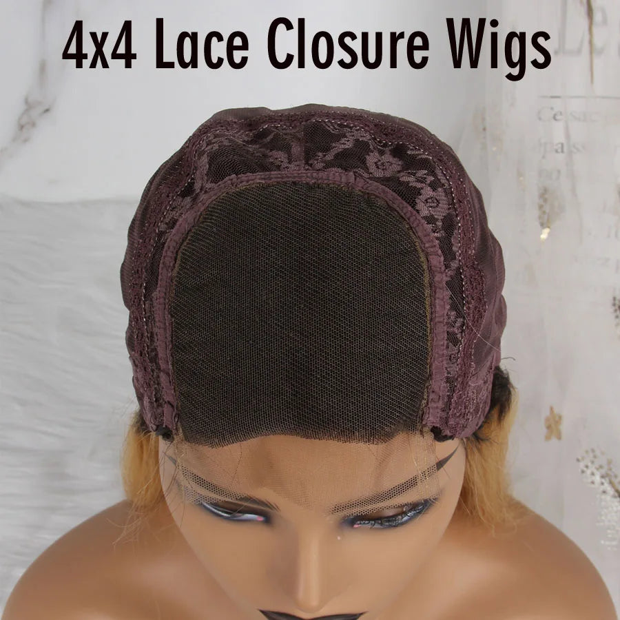 Topnormantic Ombre Color Loose Deep Wave Wig