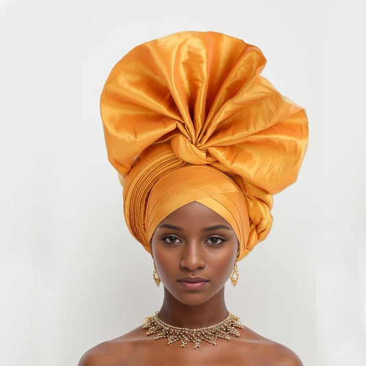 African Gele Head Tie - Nigeria Fan Gele