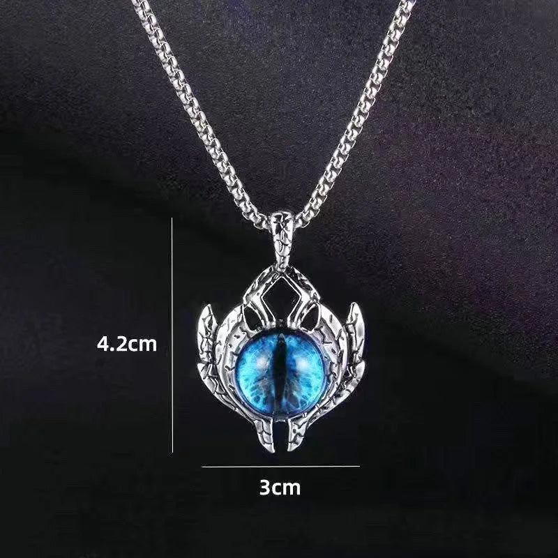Luminous Demon Eye Pendant Necklace