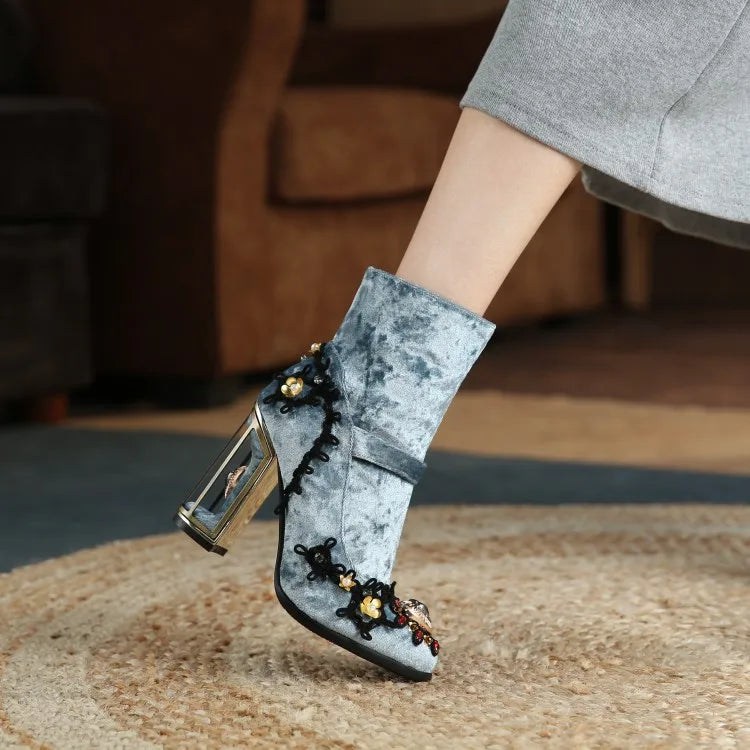 ZowTina Bird Cage Ankle Boots