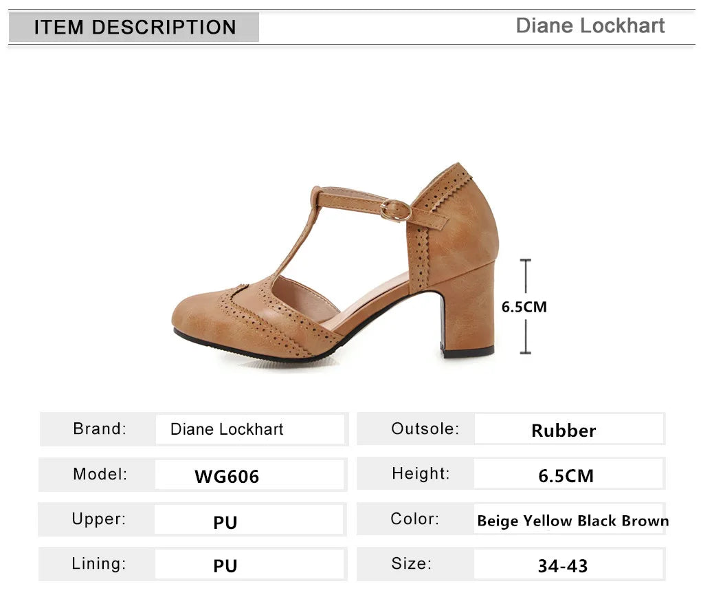 Vintage PU Leather Rome Style Heels