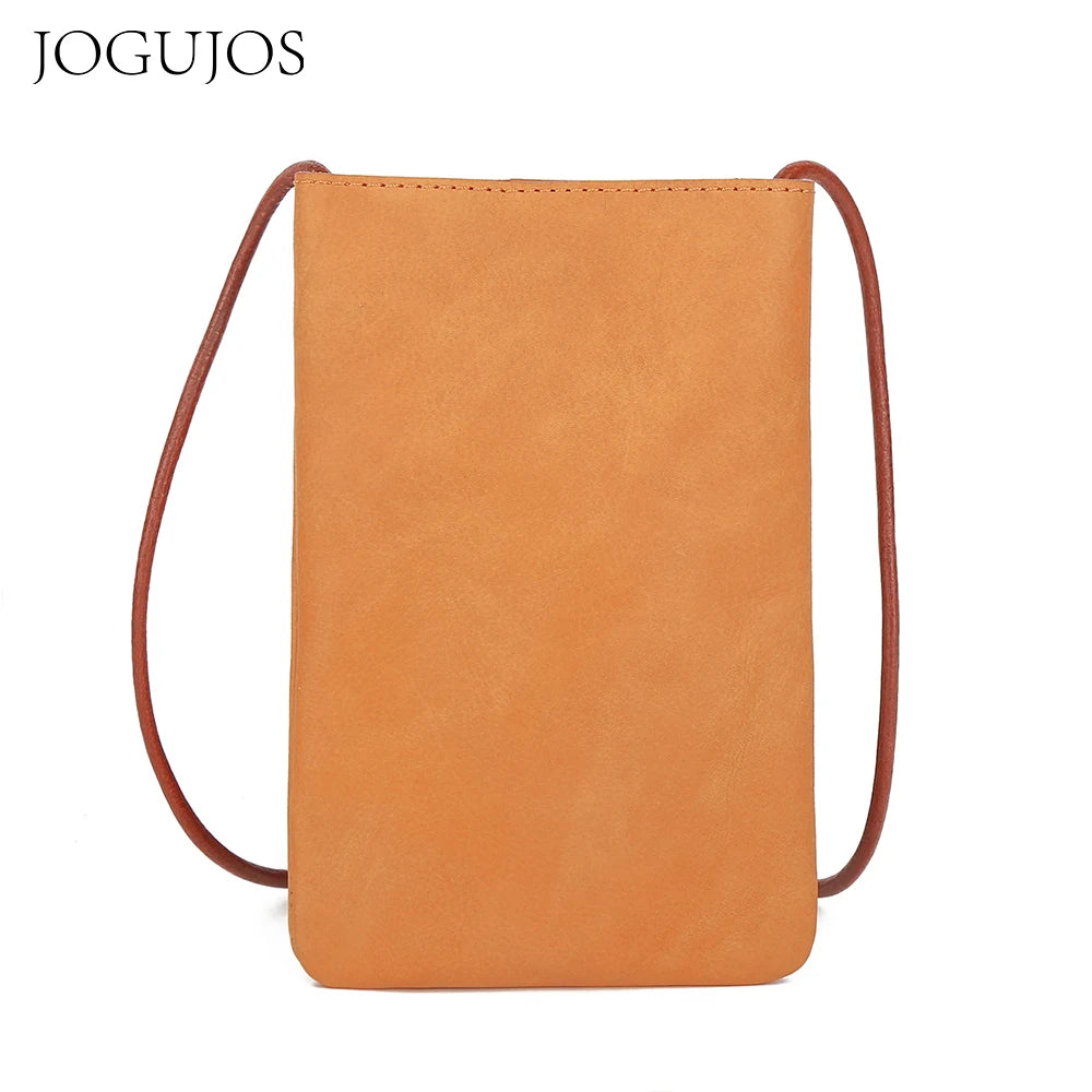 JOGUJOS Genuine Leather Shoulder Crossbody Bags -Cell Phone Bag