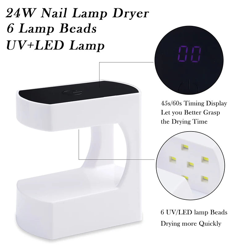 Nail Drying Lamp 6LED Lamp Mini Nail Dryer