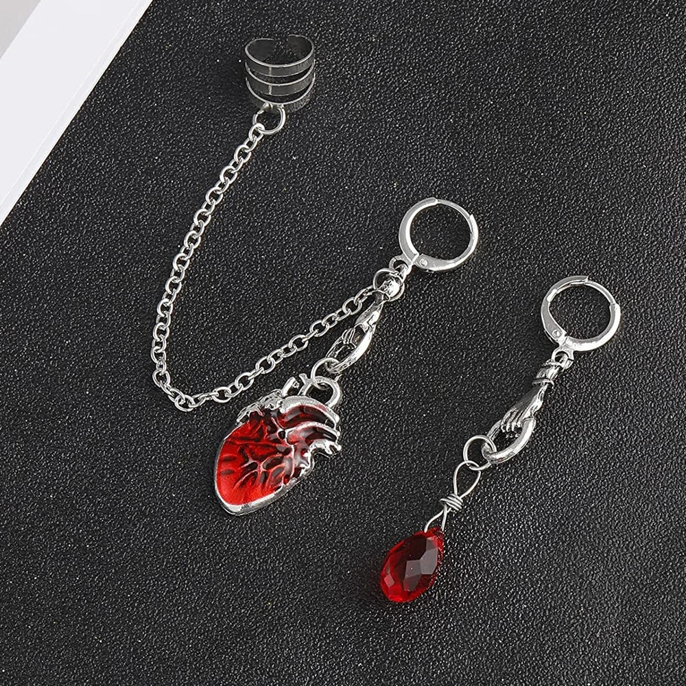 Beating Heart Huggie Earrings
