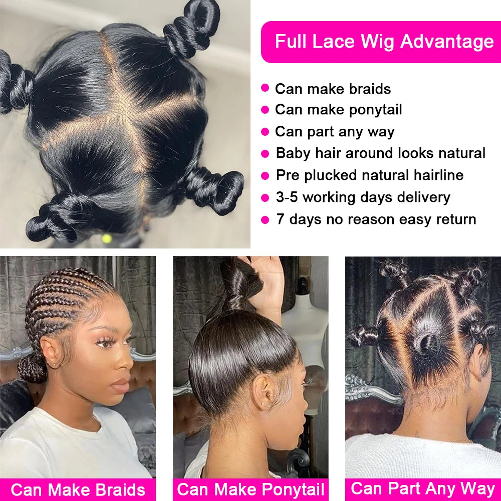 Water Wave Full Lace Human Hair Wigs