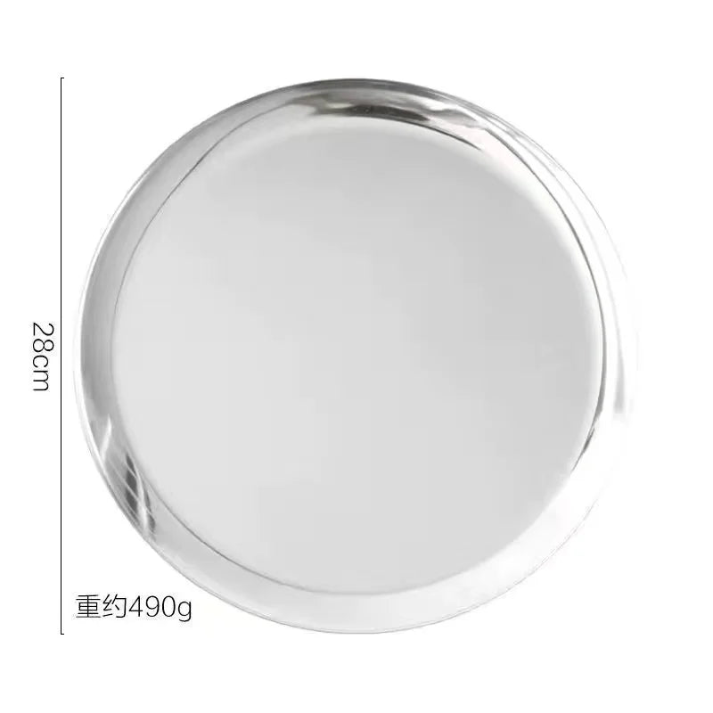 Stainless Steel Desktop Storage Tray | Stainless Steel Key Storage Box - Mirror Tray