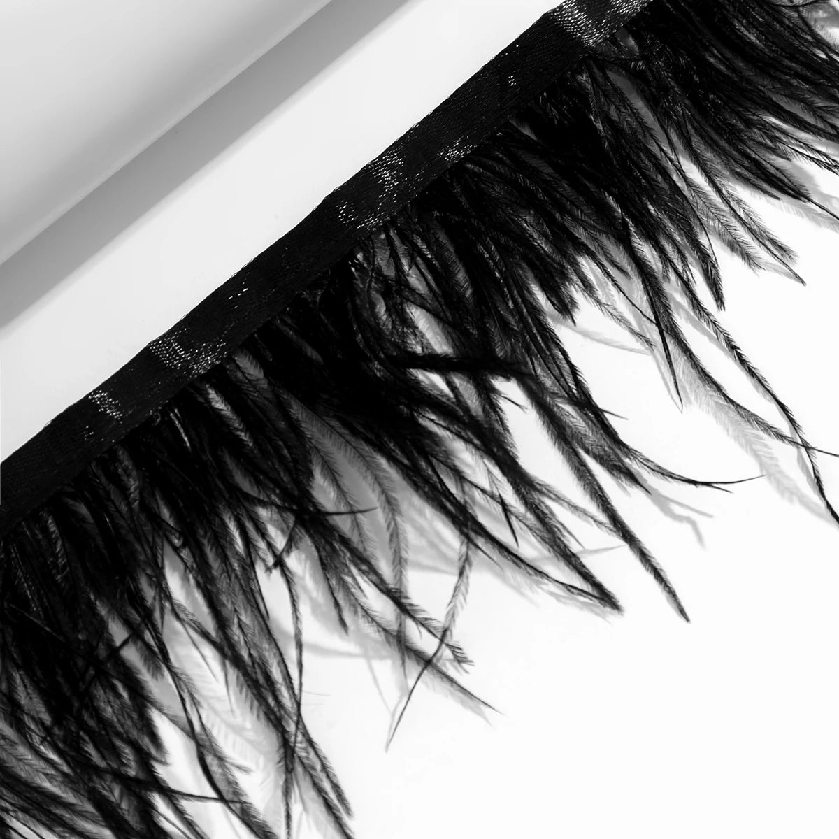 Ingemark Unique Black Real Feather Choker