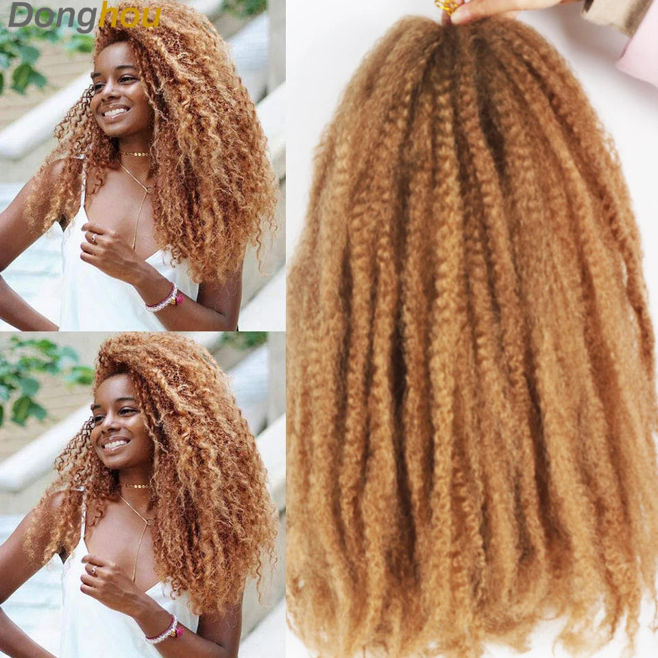 Marley Braid Hair 18Inch 100g Soft Afro Kinky Curly Crochet Hair