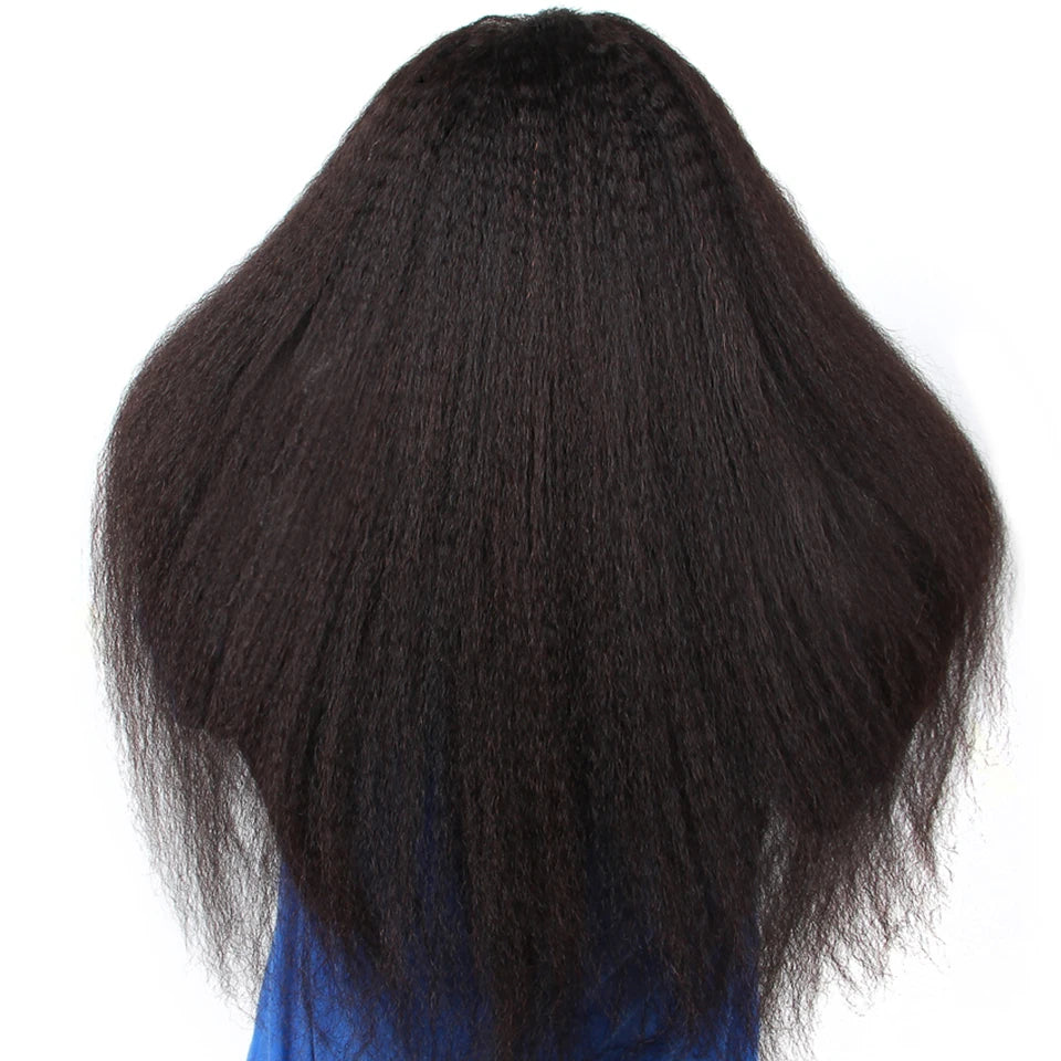 Malaika Kinky Straight 13x4 Lace Front Human Hair Wigs - Brazilian Virgin Hair