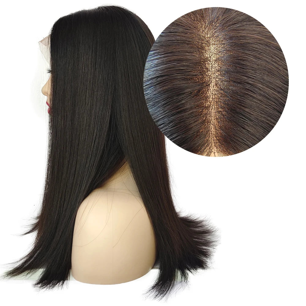 Breathable Lace Jewish Wig Human Hair Virgin European Hair
