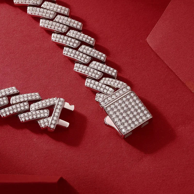 Full Moissanite Hip Hop Necklaces and Bracelets