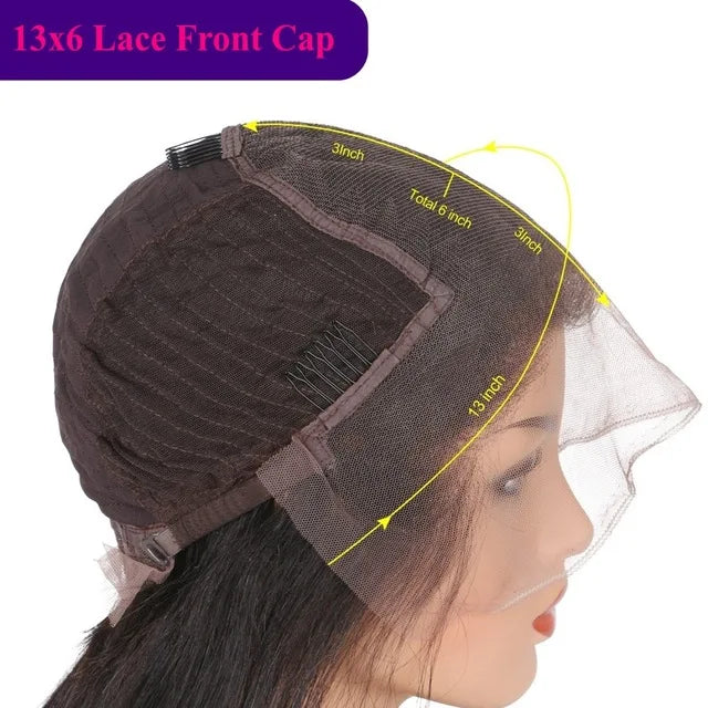 Eversilky Lace Front Human Hair Wigs with Bangs & Highlights