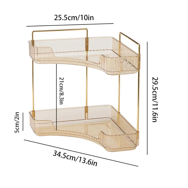 Bathroom Corner Storage Organizer Shelf