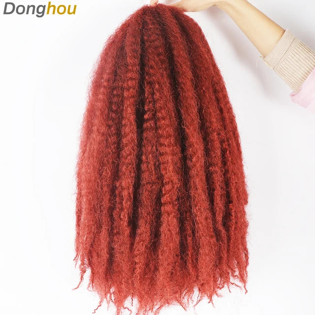 Marley Braid Hair 18Inch 100g Soft Afro Kinky Curly Crochet Hair