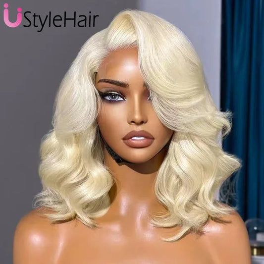 UStyleHair 613 Blonde Bob Lace Front Wave Wig - 613 Blonde